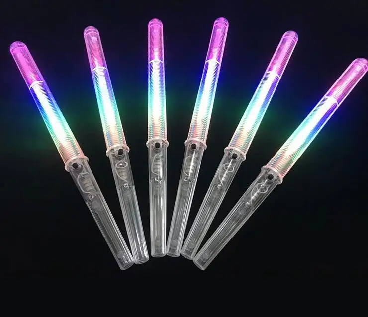 LED Glowing Cotton Candy Cones Colorful Glowing Marshmallow Sticks Glowing Luminous LED Glowing Party Favors Supply