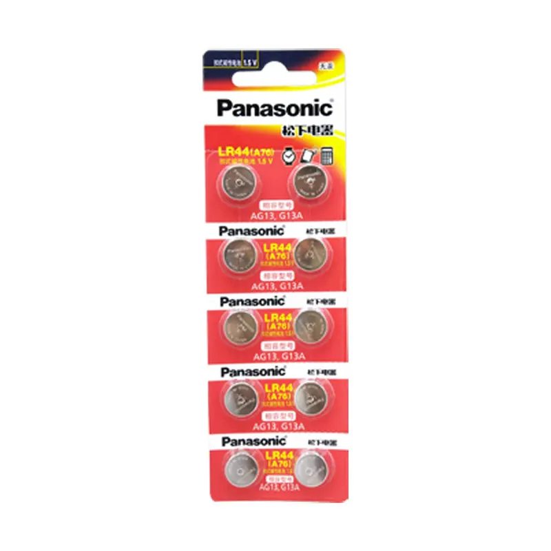 Panasonic LR44 AG13 A76 357 LR1154 SR44 1.5V Alkaline Batteries for Caliper Pedometer Thermometer