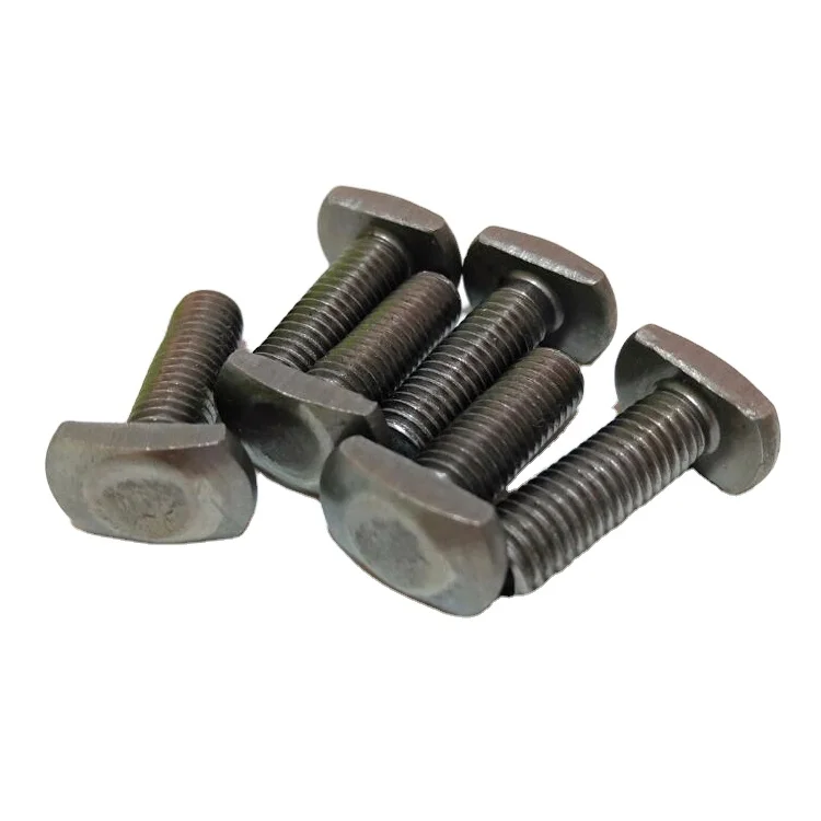 Custom T-bolt supplier m3 m4 m8 stainless steel rhombus rectangular square head T shape screw T bolt