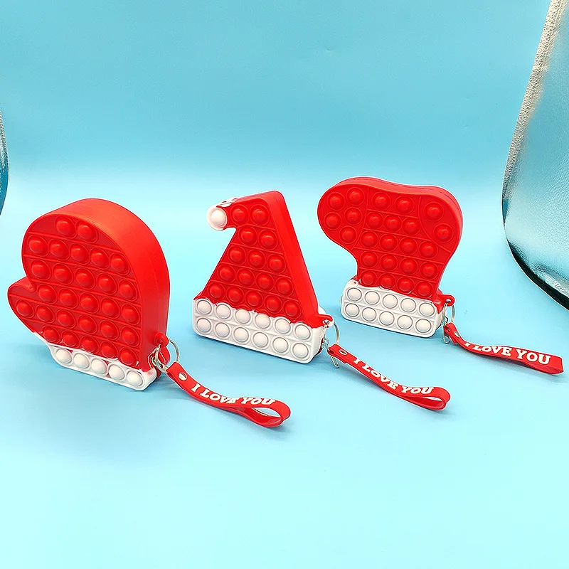 Оптовая продажа, новая силиконовая Сумочка, пенал, пузырьковый Поппер, сенсорный Поппер, кошелек, сумка, сумки