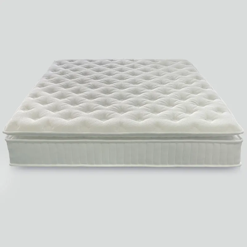2022 5 star hotel queen hybrid memory foam pocket spring bed pillow top mattress Japanese Chinese luxury court