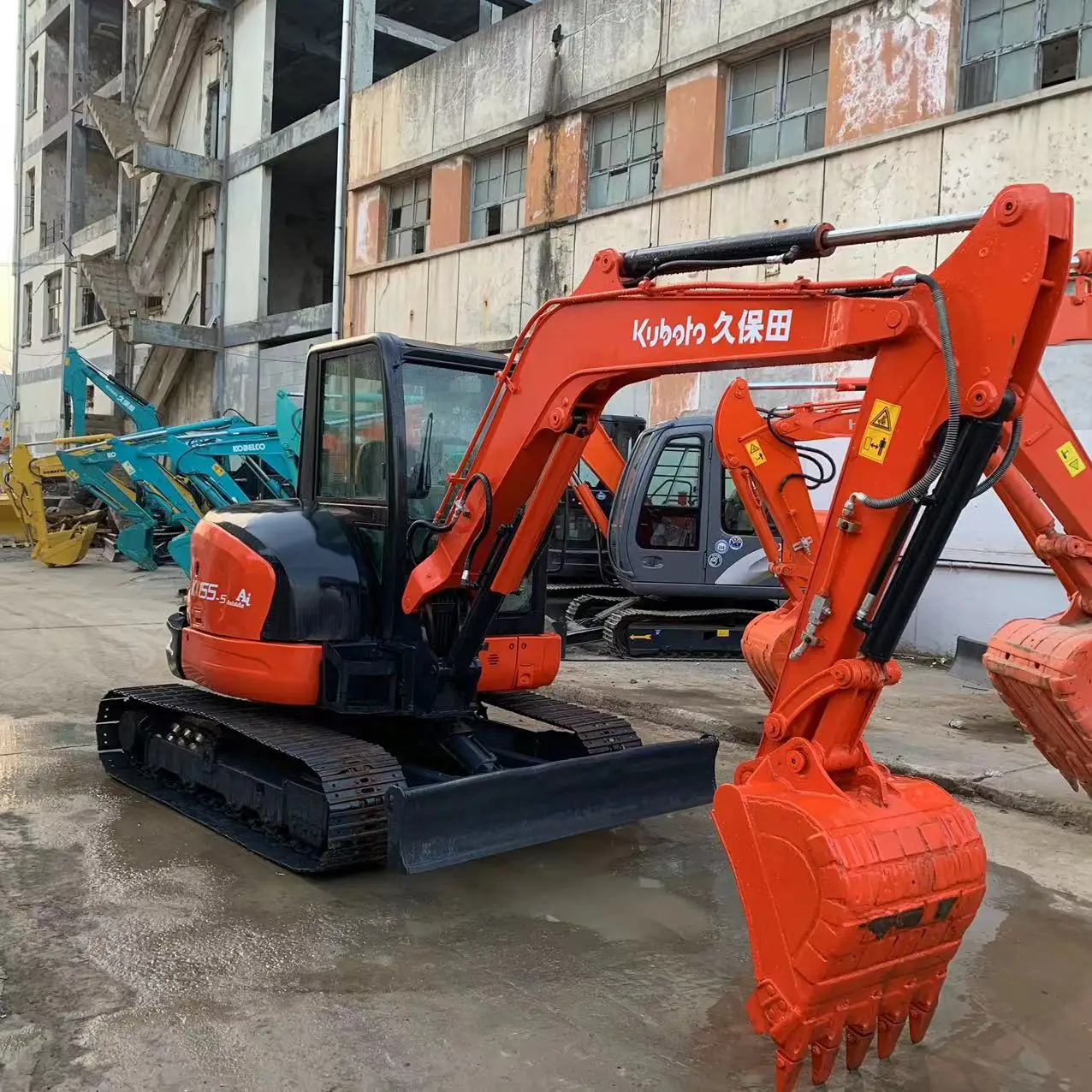 good condition mini digger original kubota kx155-3 kx155-5 kx185  small digging machinery