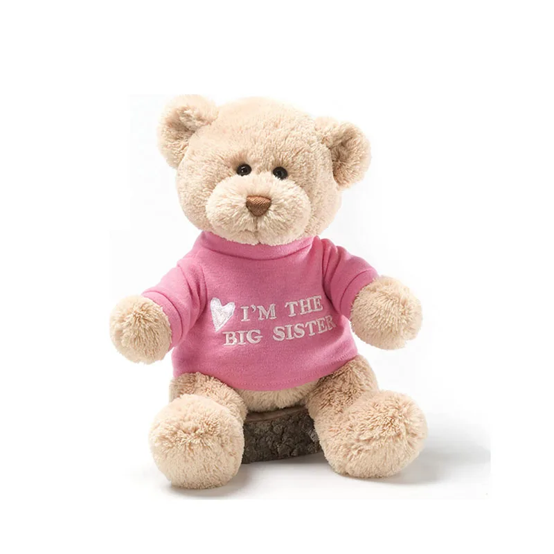 Promotional Gifts Kids Plush Bear Soft Toys Branded Custom Logo Teddy Bear With T-shirt Wholesale Factory Teddy Bear