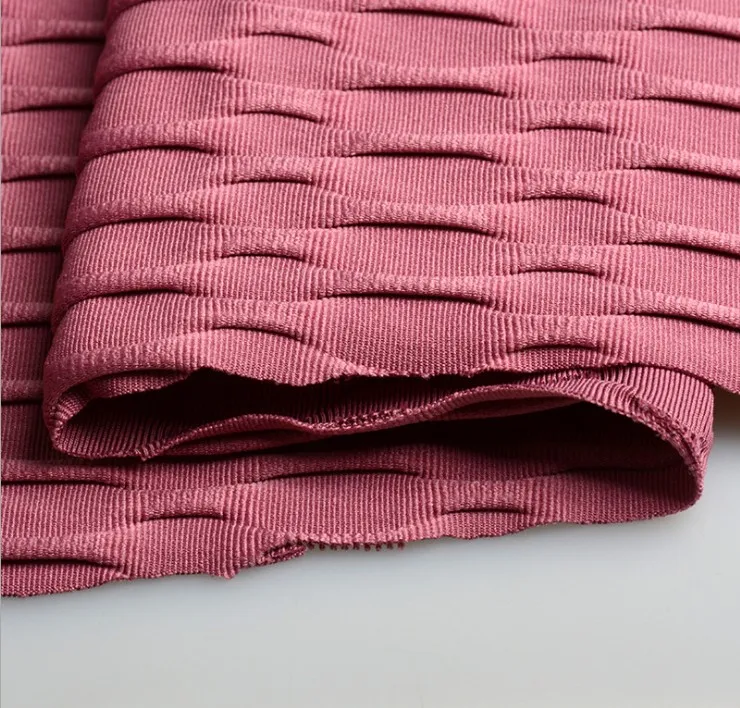 
sports yoga wear 86%Polyester 14%Spandex Material Stretch jacquard knitted fabric 