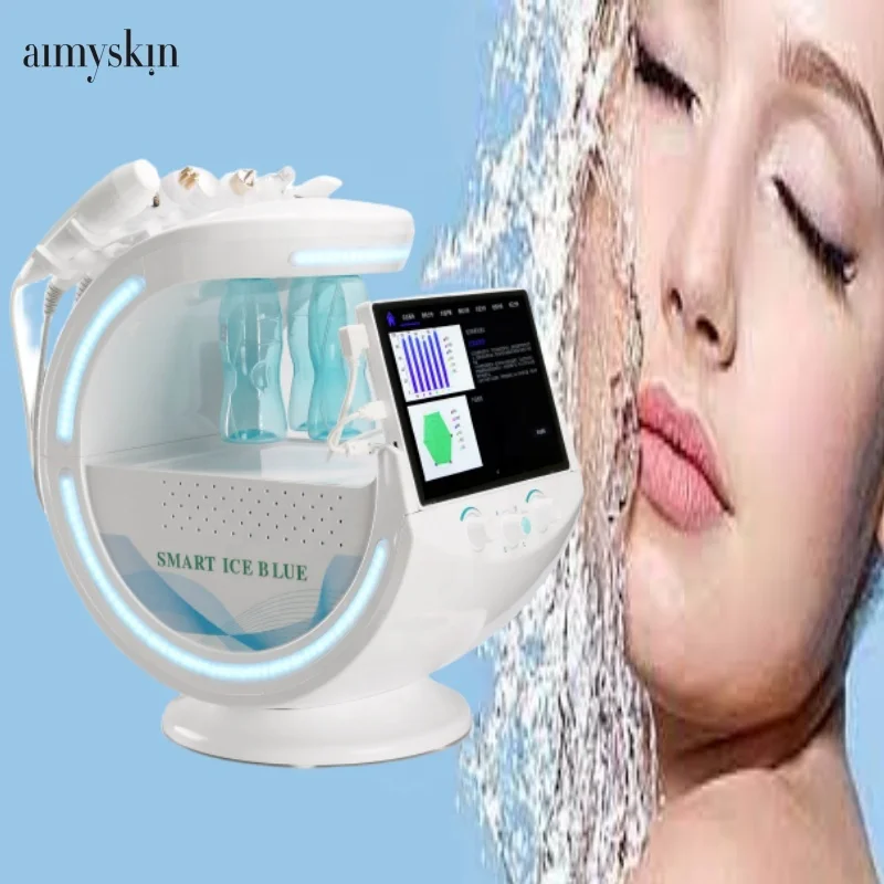 Portable oxygen jet peeling crystal microdermabrasion hidra machine H2O2 hydra 7 in 1 hydrodermabrasion facial machine