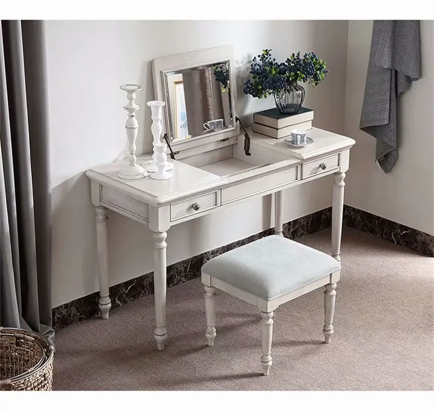 Italian solid wood oak dressing table Custom furniture