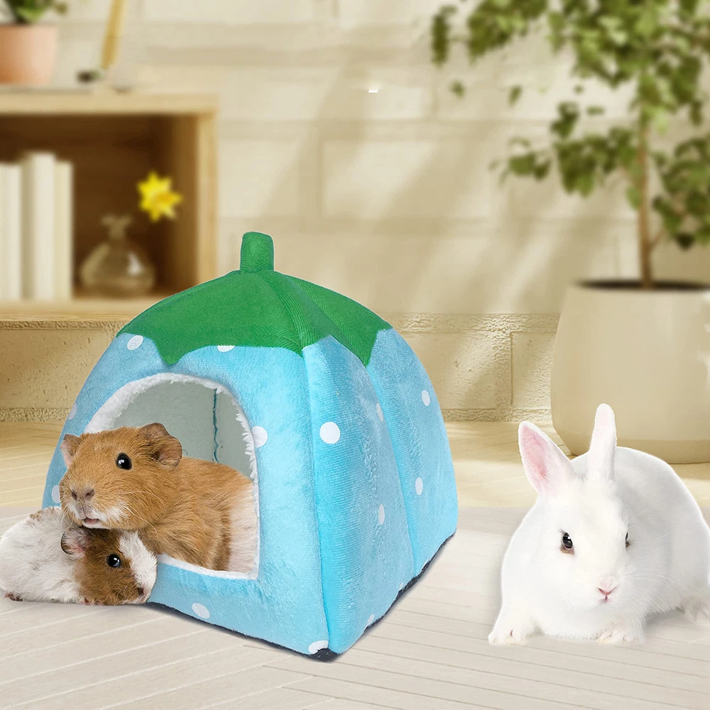 Portable Soft Interactive Indoor Cage Water Washable Guinea Pig Bunk Bed Plush Stuffed Animal Hutch