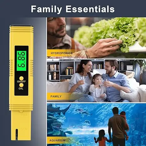2024 New pH Meter for Water High Accuracy Digital pH Tester (0.01 Precision) with UL Certification and 3 pH Calibration Powders