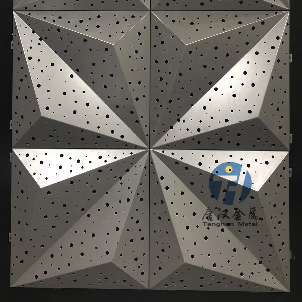
Custom Lobby Ceiling Aluminum 3D Design Decorated Building Material Metal Facade Curtain Wall Panels 