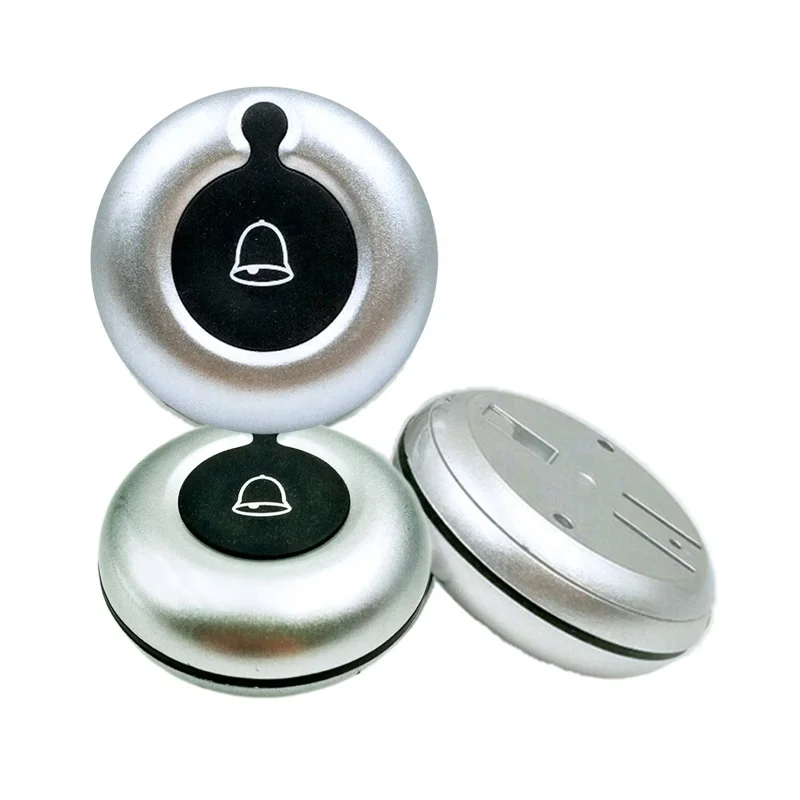 Wireless Waterproof Vibrating Wrist Watch Pager and Programmable Waiter Call Button for Waiter