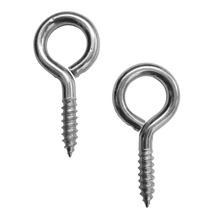 Custom Stainless Steel Self-Tapping Hook Eye Screw Metric Measurement System