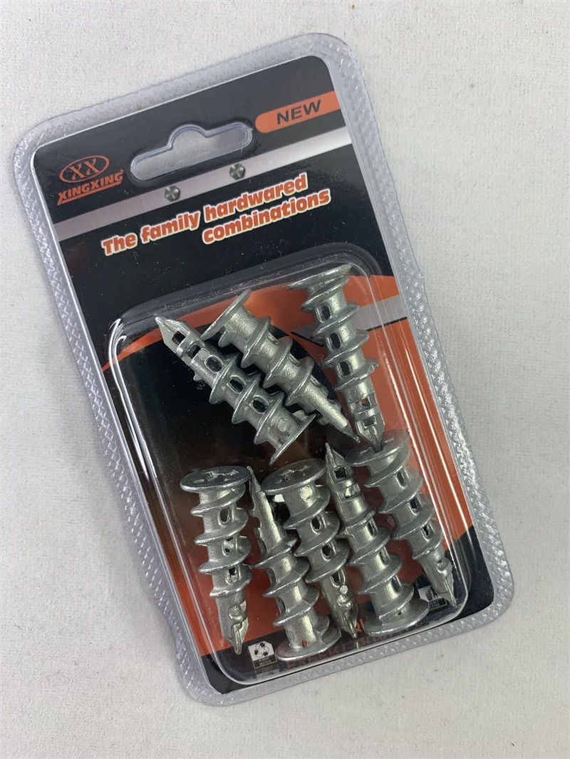 New Listing Zinc Alloy Tower Expansion Heavy Duty Self-drilling Anchor Bolts Screw For Drywall With Screws Kit