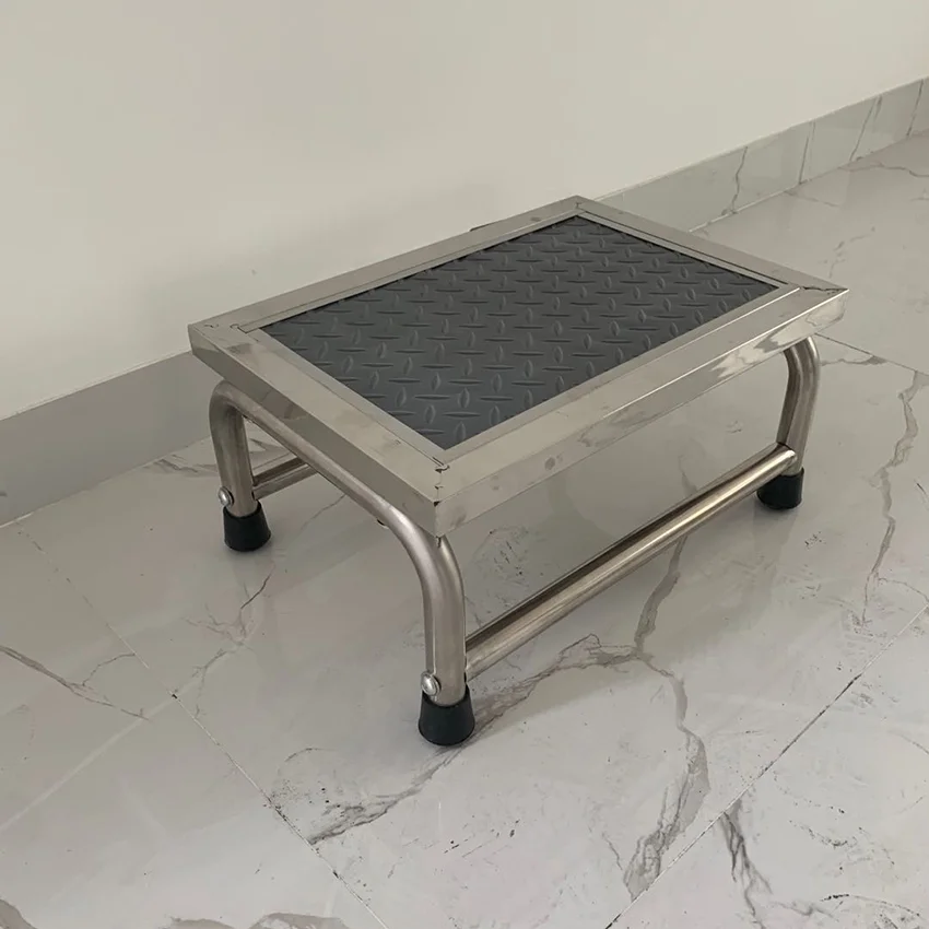 Movable stainless steel one or two step Hospital Foot Stool