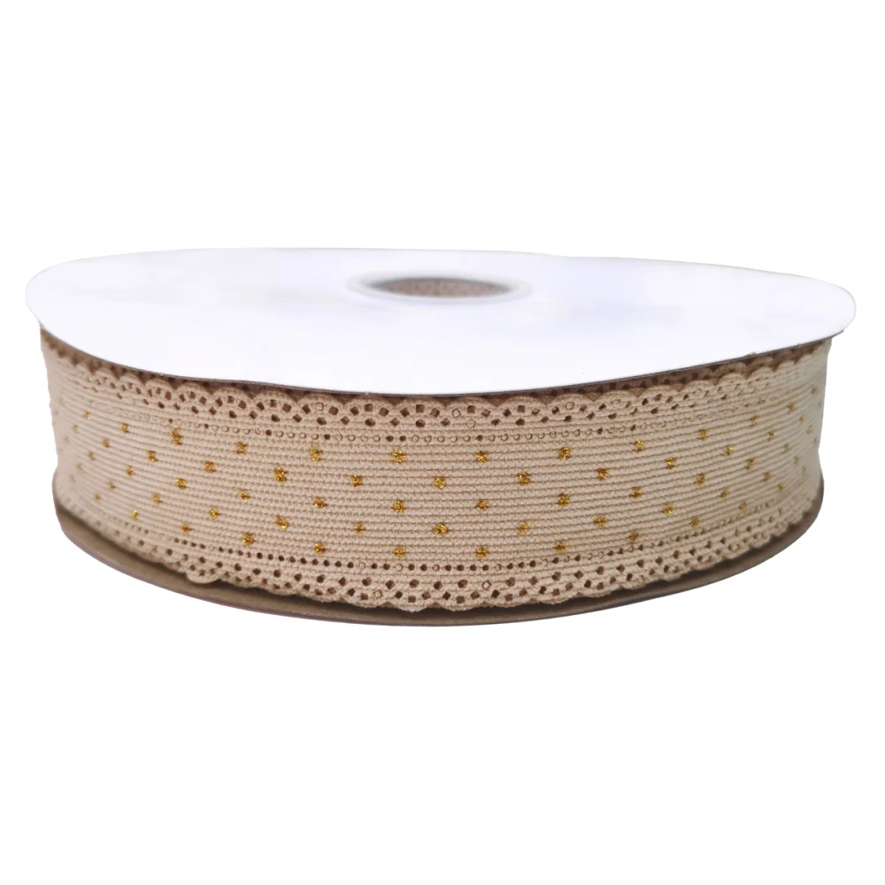 RIMIS 1.5 inch corduroy glitter dots ribbon 38 cm lace ribbon wholesale price factory for decoration bows party