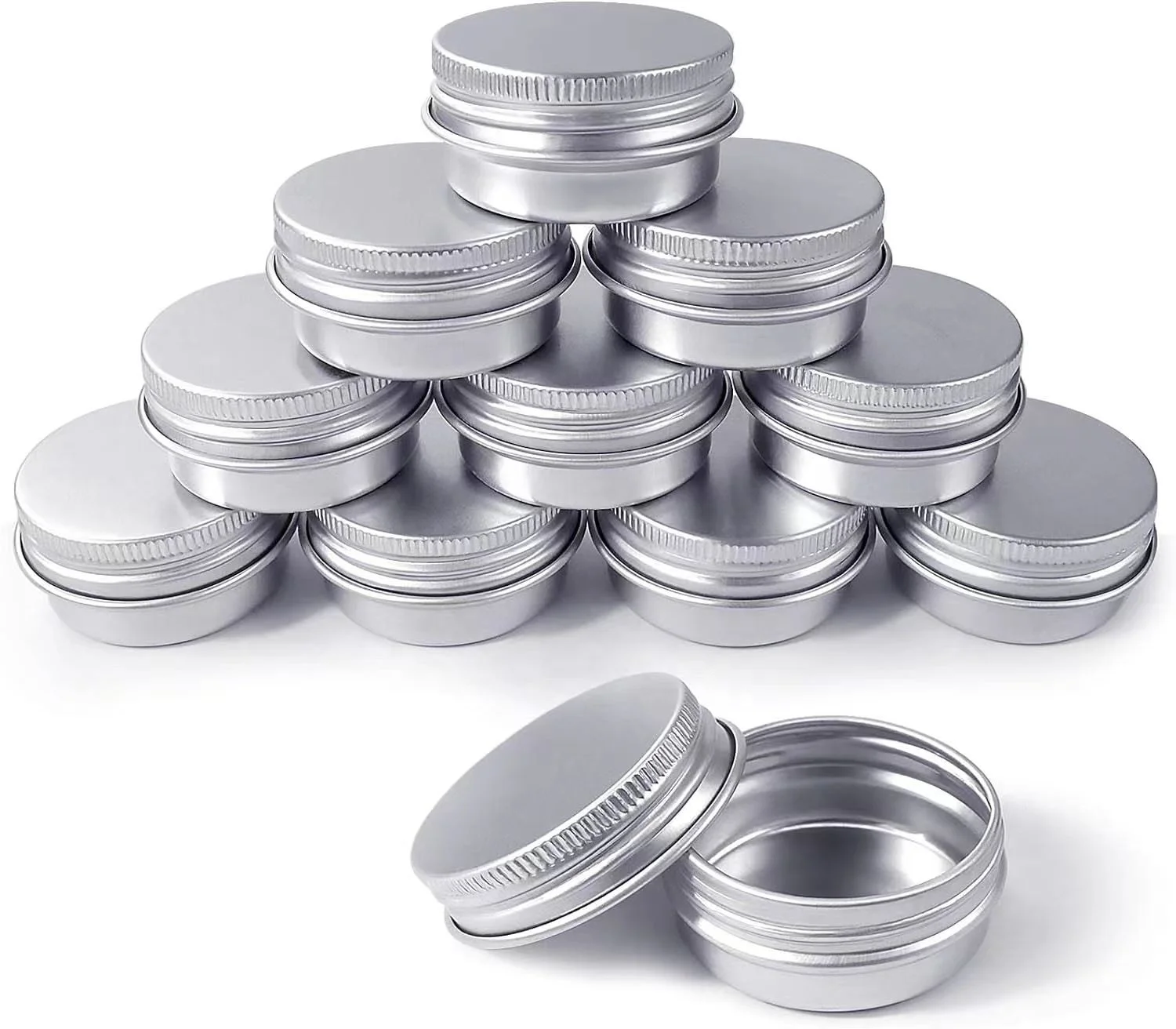 5ml 10ml 25ml 60ml colorful CE approved food grade round metal tin box with lid metal spice tin mini metal round tin