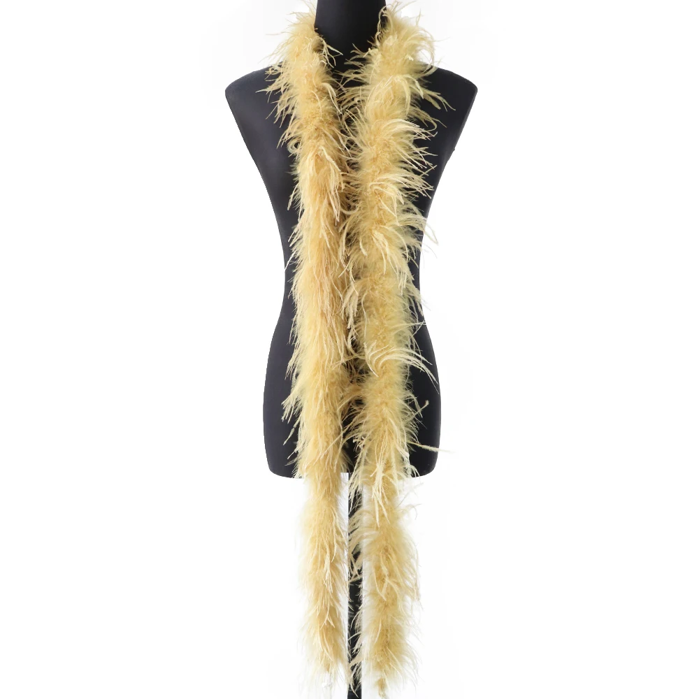 Factory supply best-selling wholesale cheap 28 color 2m single layer (short) ostrich feather party clothing