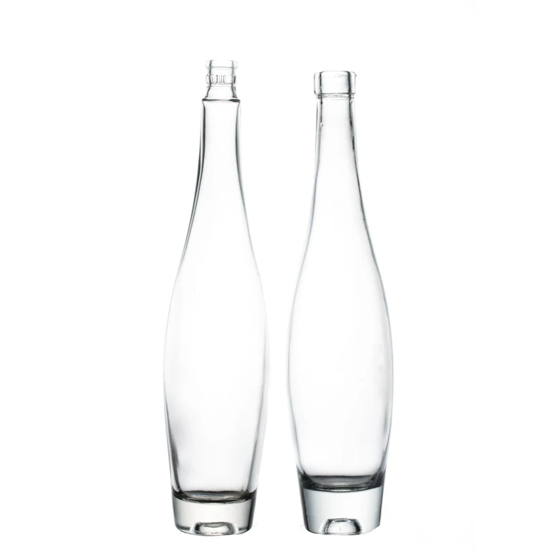 Wholesale Crystal High Quality Empty Clear Glass Liquor Bottles For Vodka Whiskey