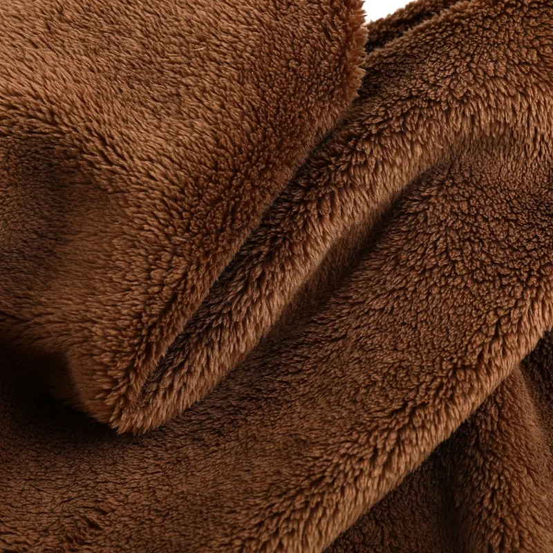 100% Polyester Soft Knitted Shu Velveteen Fleece Sherpa Fabric Blanket Plush Toy Blanket and Cloth Fabric