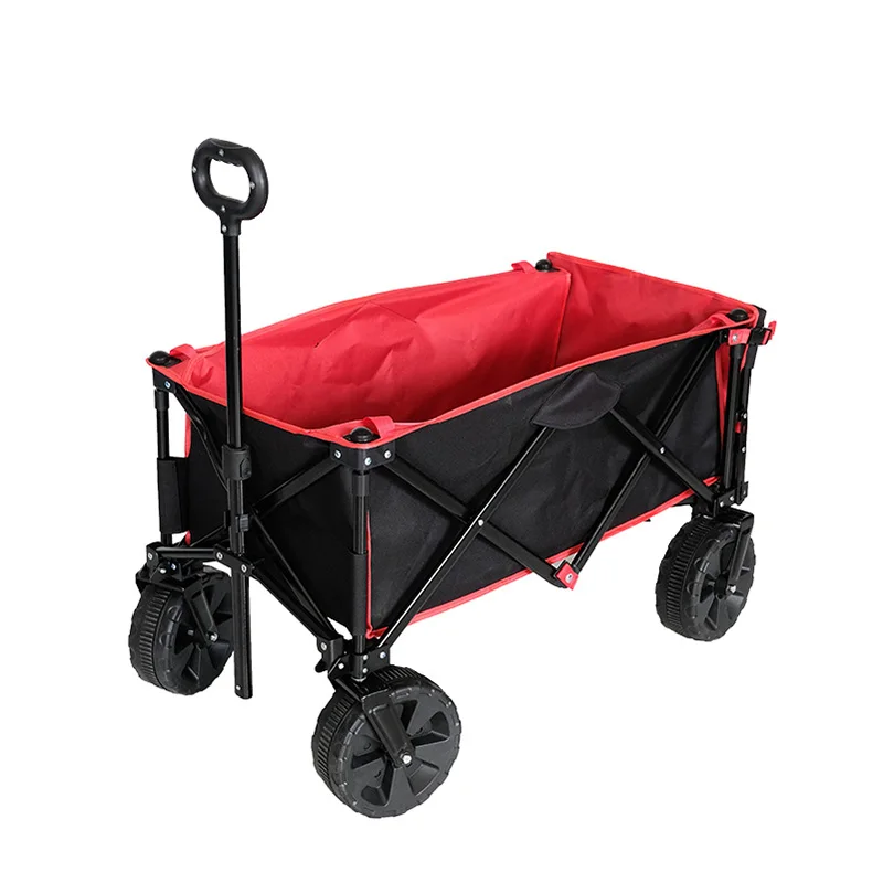 Trolly Folding Wagon Cart Carry Garden Trolley Cart All Terrain Wagon Folding For Kids