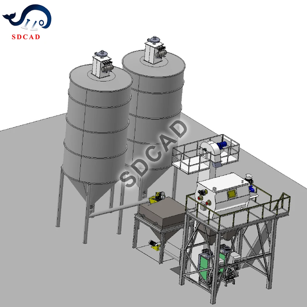 auto-quantify  10t 20t 30t 40t  welded silo Lime storage silos, with feeding sleeves to drag silos.