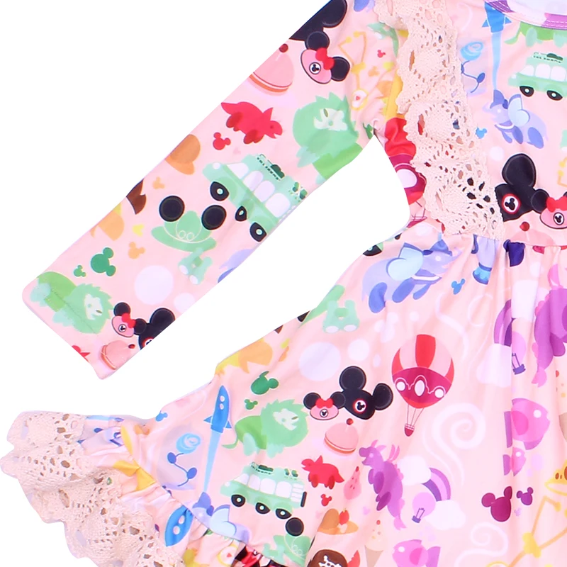 valentines day little girl clothes simple baby girl frock design with lace balloon prints girl twirl dress toddler pretty skirts