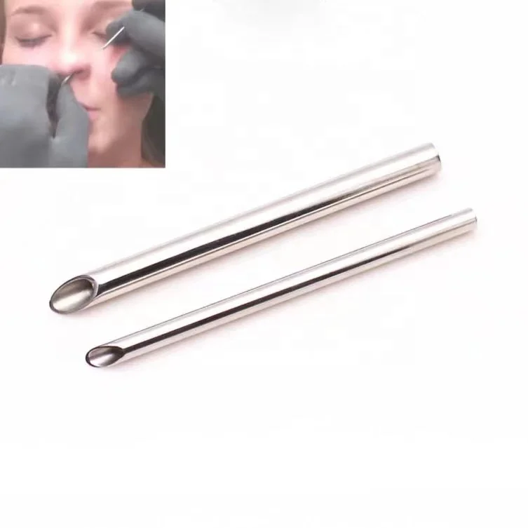 Factory price disposable stainless steel beauty tube tools beauty body piercing needle