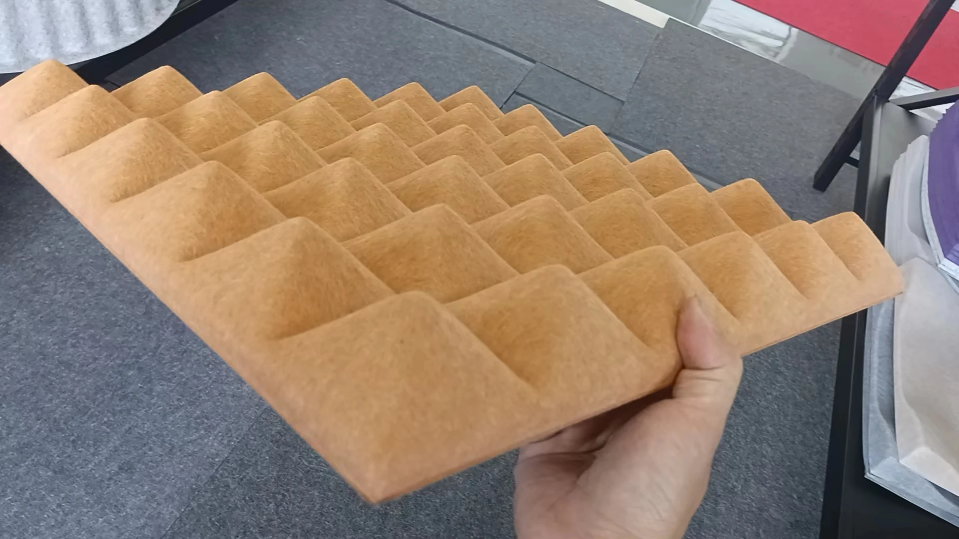 3D PET акустическая панель Акустическая конкурентоспособная цена белая настенная ткань