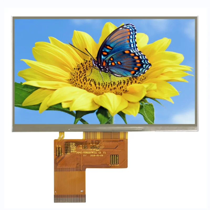 550 Cd/m ^ 2 автомобильный Tft Автомобильный Gps-навигатор 5 дюймов 800*480 Ips ЖК-экран дисплей 5 дюймов цветной ЖК-дисплей