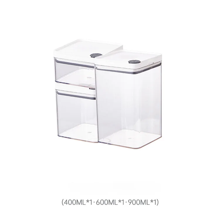 Grain storage cans airtight storage container fridge box plastic refrigerator organizer bins set for refrigerator