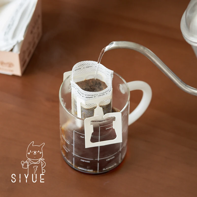 SIYUE Customizable size disposable packaging set Brew Coffee paper Filters tea Hanging Ear drip Bag 2162