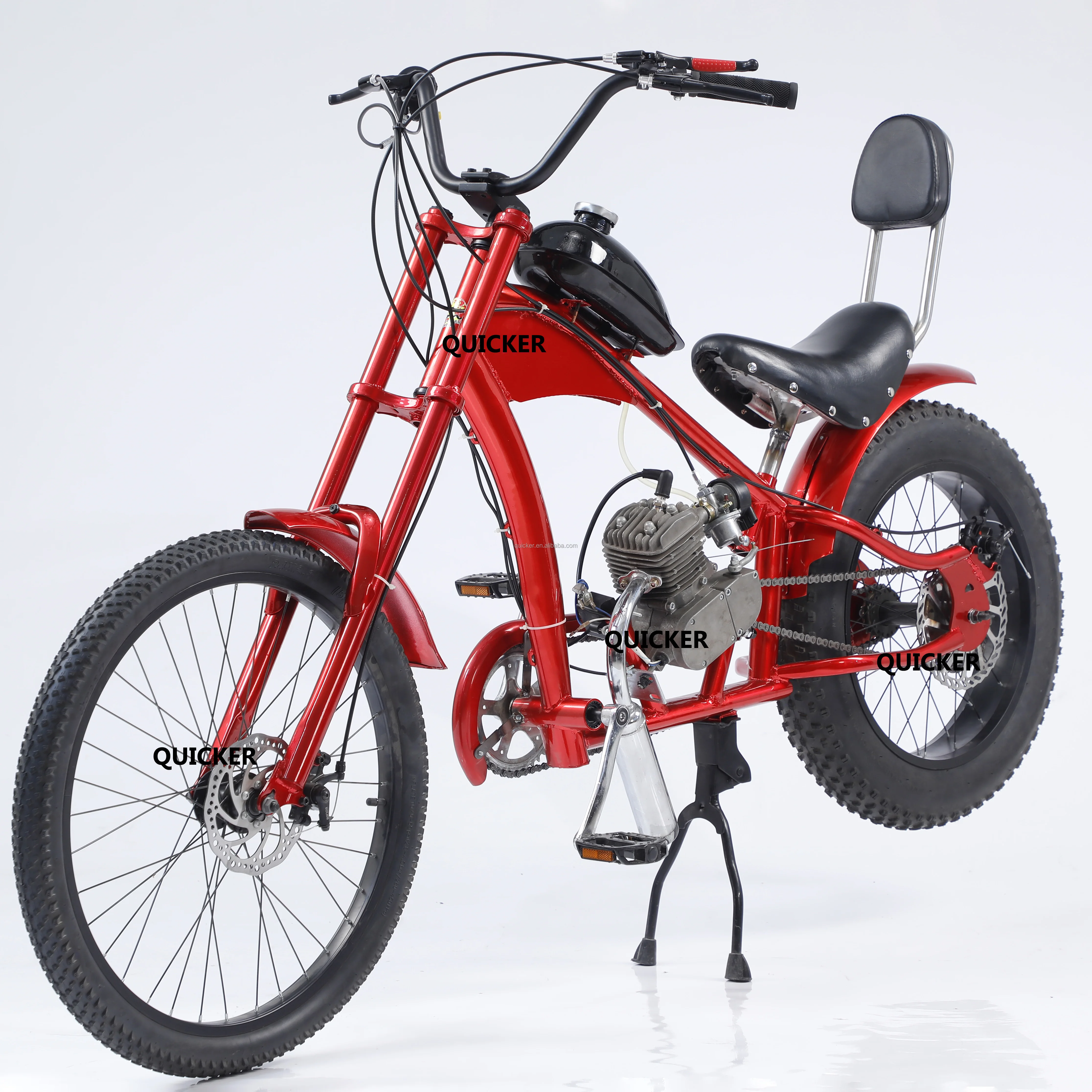 Бензиновый велосипед мопед двухтактный двигатель 100cc 80cc 24 дюйма гоночный газовый скутер