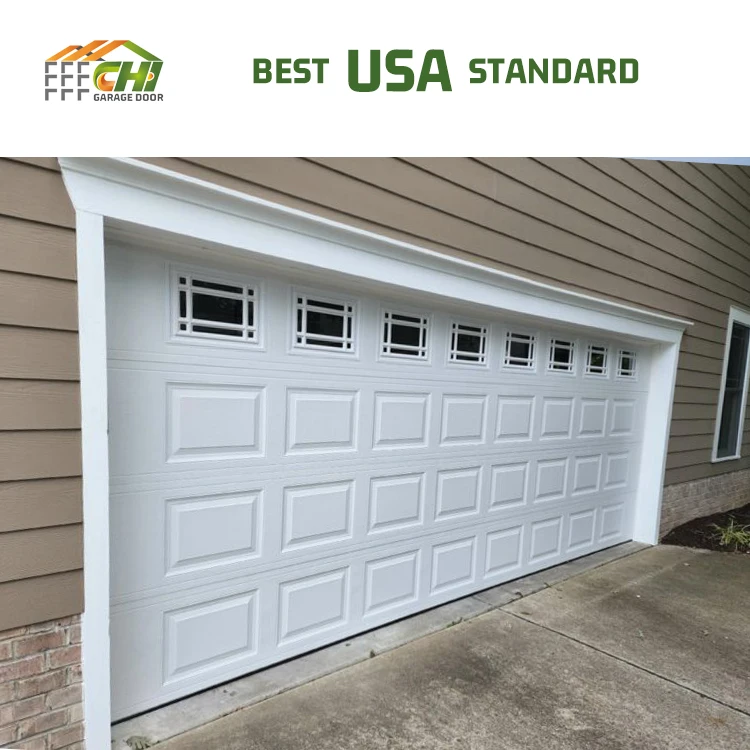 American Door Garage Automatic 16x7 Insulated Sectional Garage Doors for Homes