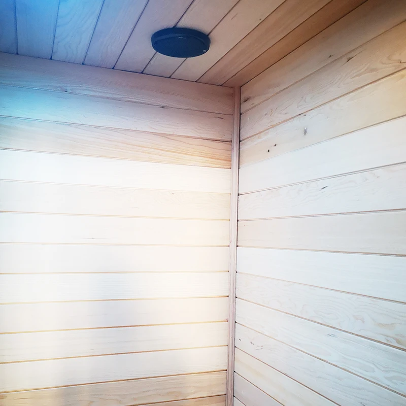 Luxury Traditional Garden Full Body Wet Steam Solid Wooden Sauna Room for 2 People Use