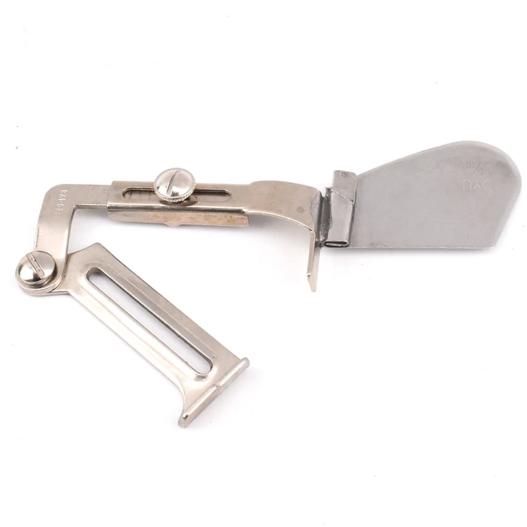 Sewing machine binder single up turn folder for folding of collar band bottom DA YU 226