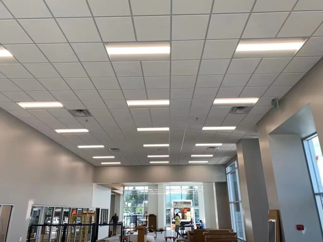 Fast Shipping 2 By 4 FT LED  2by 2 Volumetric Troffer Panel Light Center Basket 120-277v