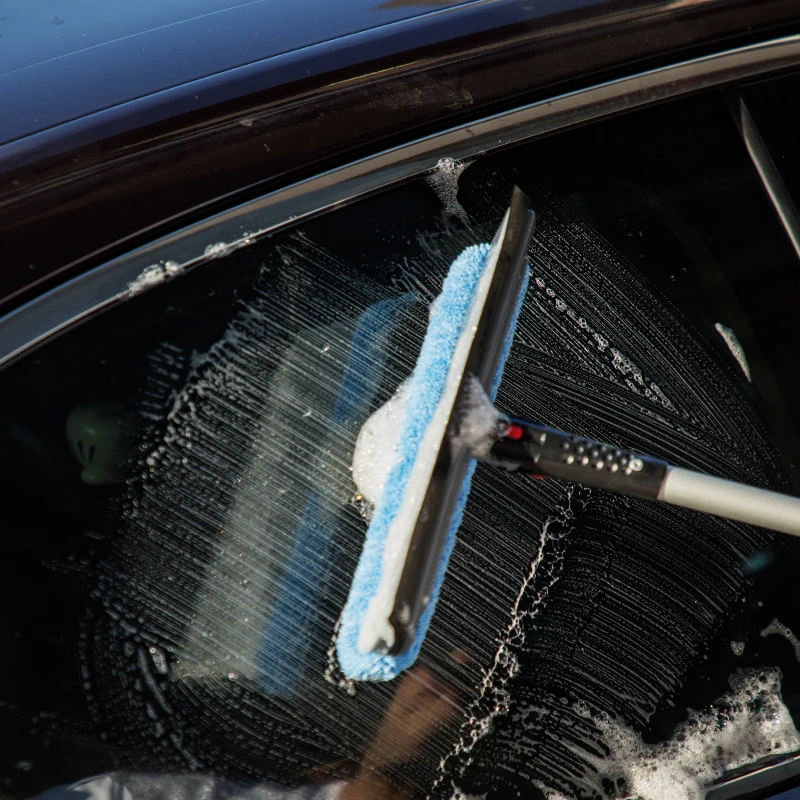 Boomjoy Microfiber Cleaning Cloth Wash Mitt Duster Squeegee Tire Brush Car Detailing Cleaning Kit