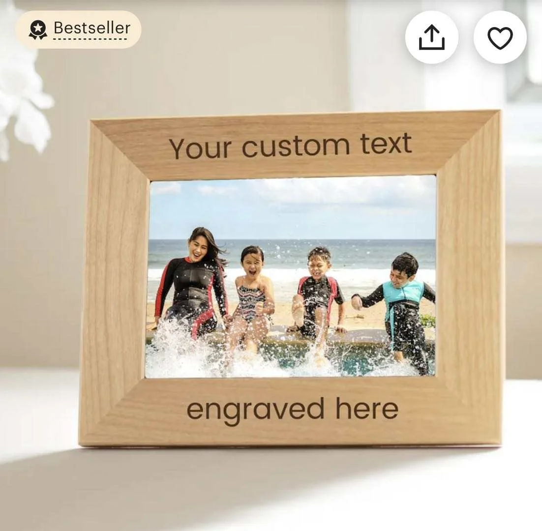 Wooden Photo Picture Clear photo Frame Solid Wood Photo Frame for Living Room Bedroom