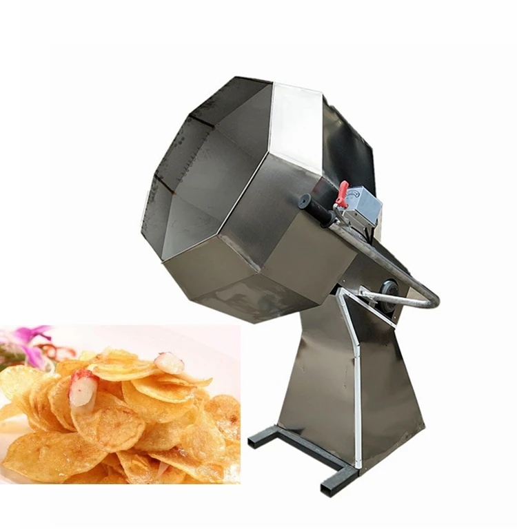 Nuts Roasting Flavoring Machine/  Seasoning Tumbler Banana Chips Flavoring Machine