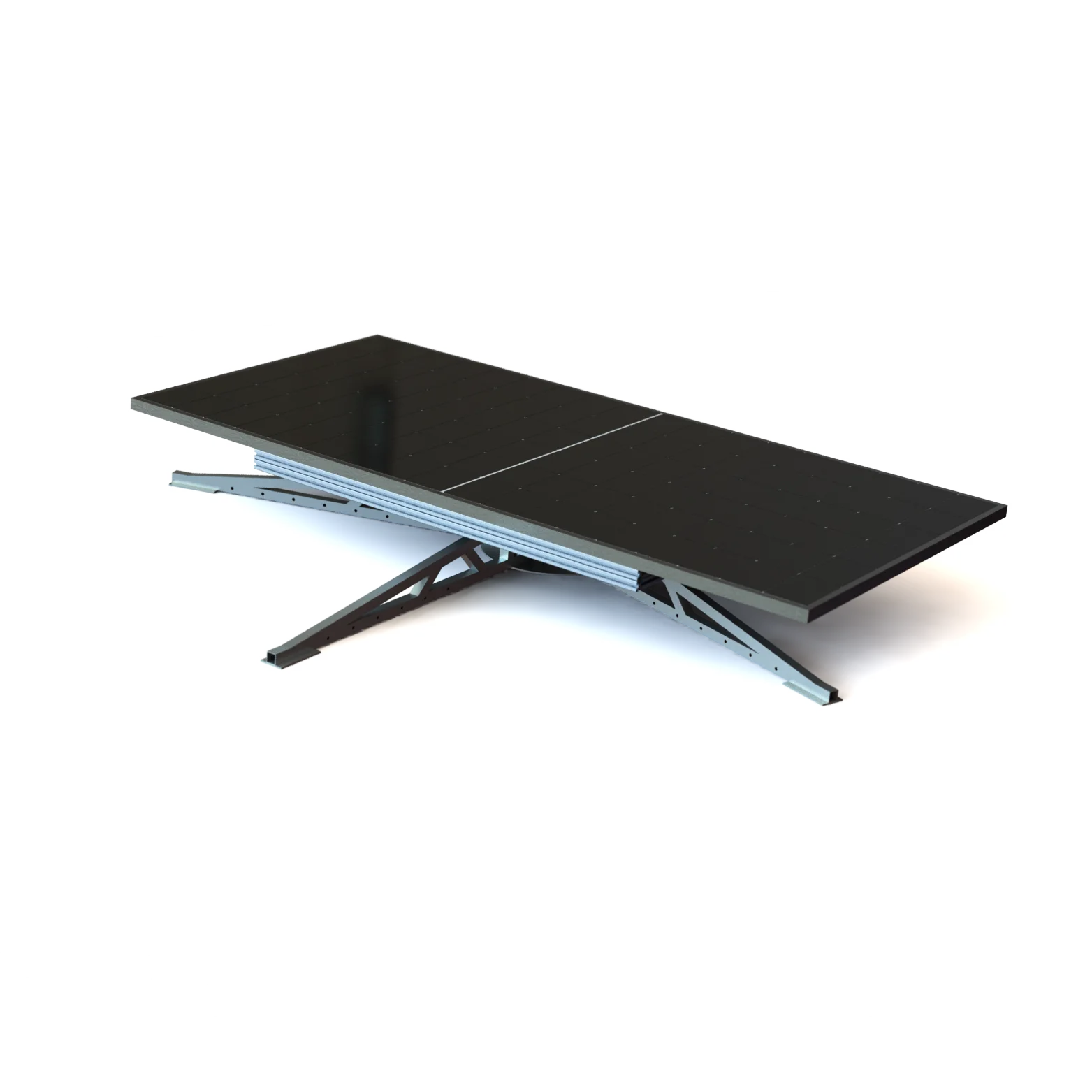 Dual Axis Solar Tracker for Roof Mounting Auto Tracking Sun by Light Sensor Wind Resistance Panel Rack High Efficient