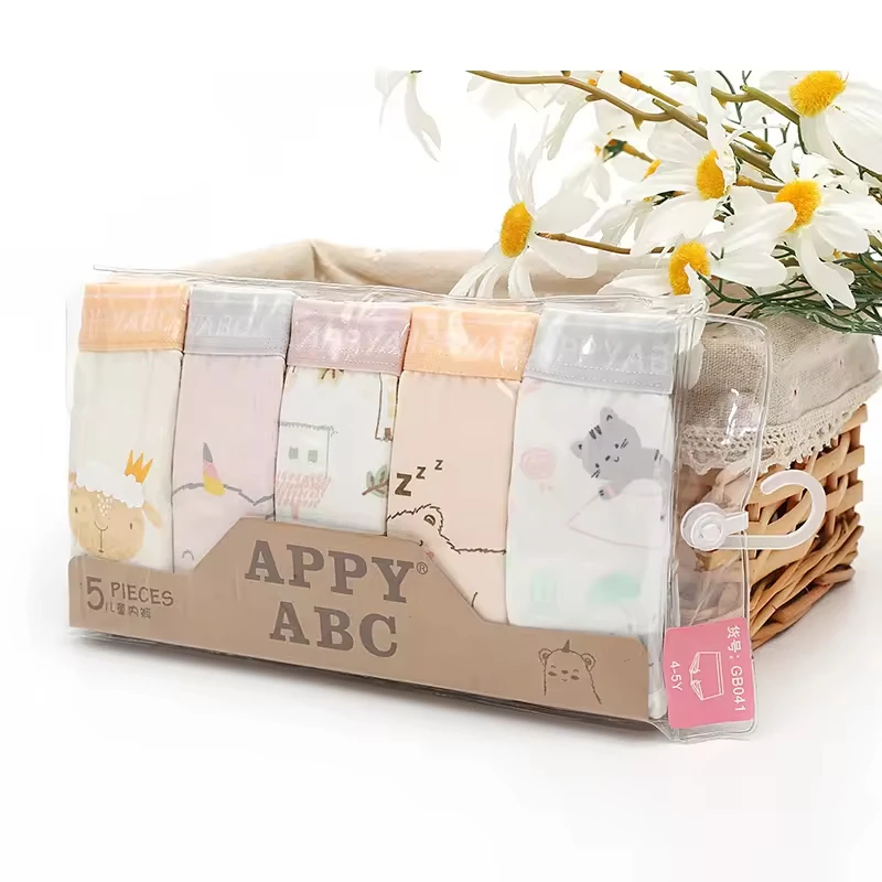 Comfortable cotton cute breathable high quality girls briefs beautiful underwear for teenager girl