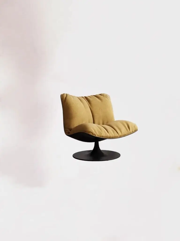 Designer single sofa rotating chair Italian minimalist living room Internet celebrity lazy casual chair