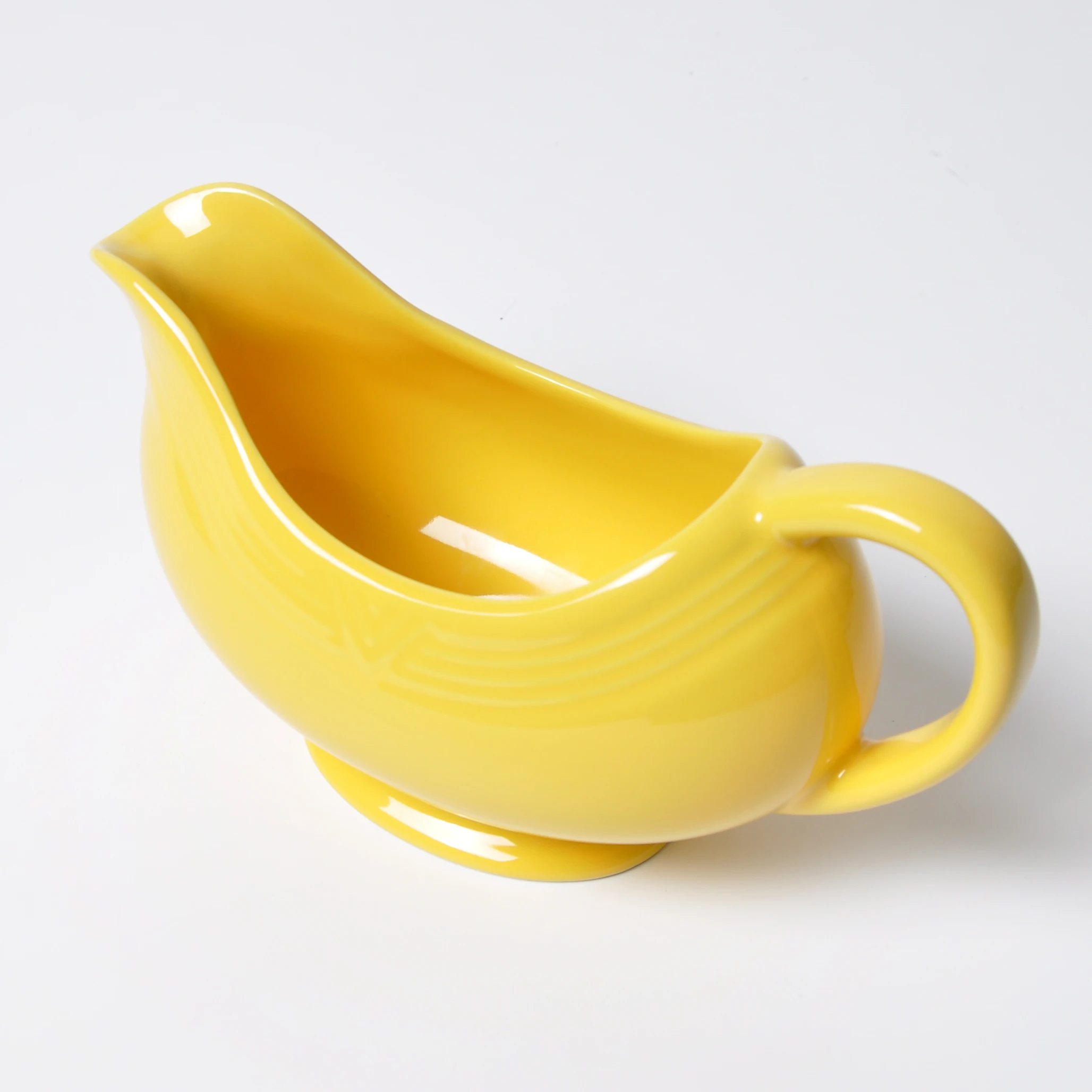 Factory Direct Sales Custom High Capacity Household Ceramic Gravy Boat For Family
