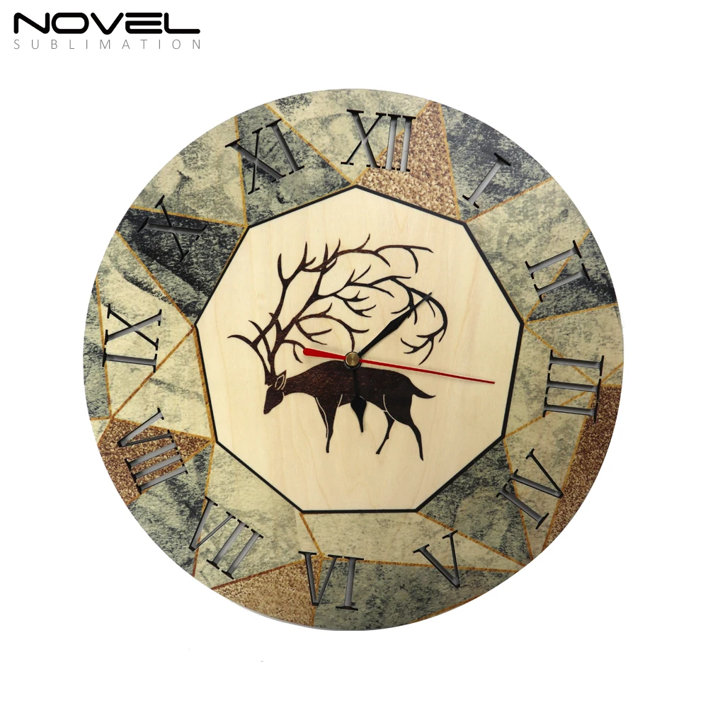 
The latest fashion wood color series products wall clocks door hangers coasters 