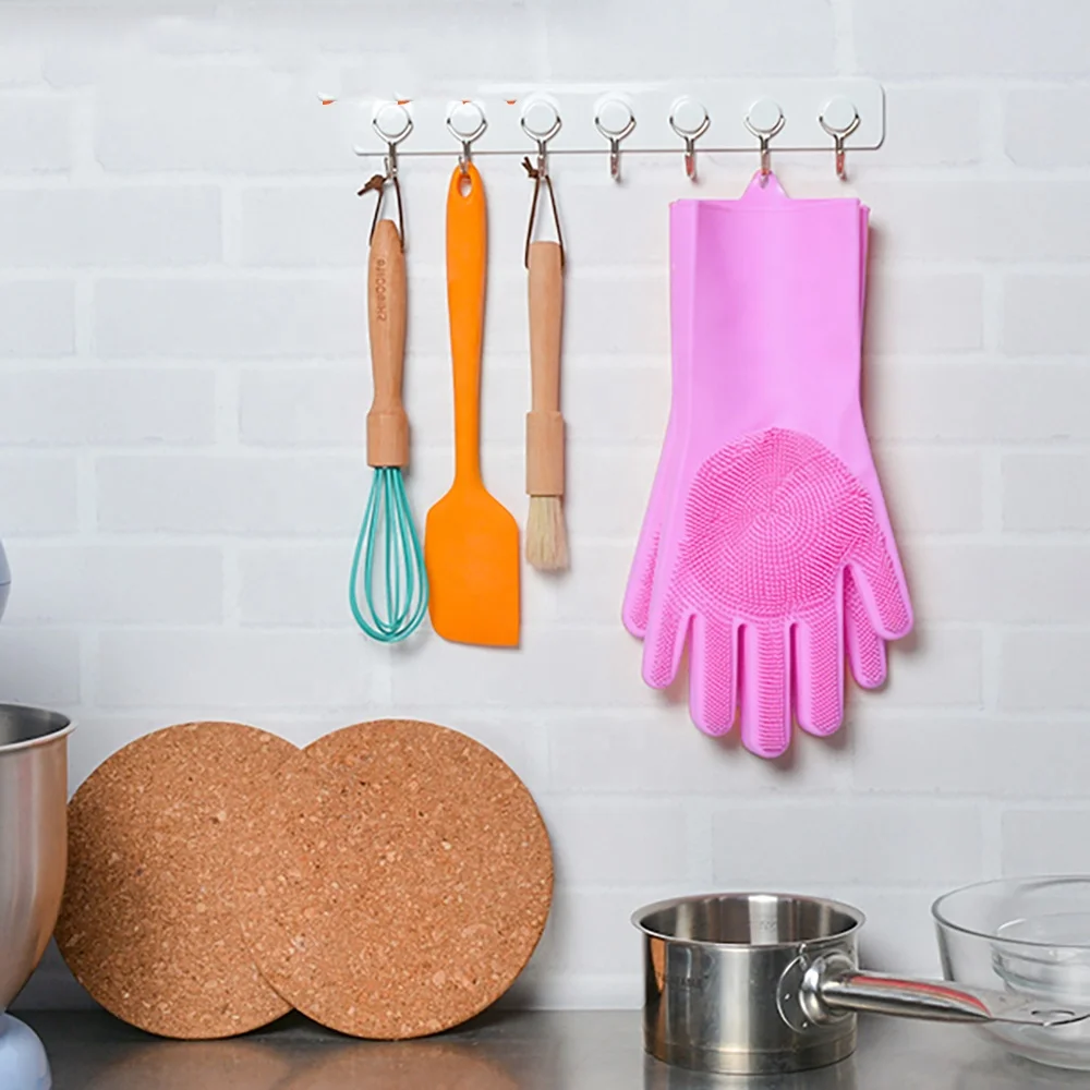 Hot sale eco-friendly silicone gloves with wash scrubber