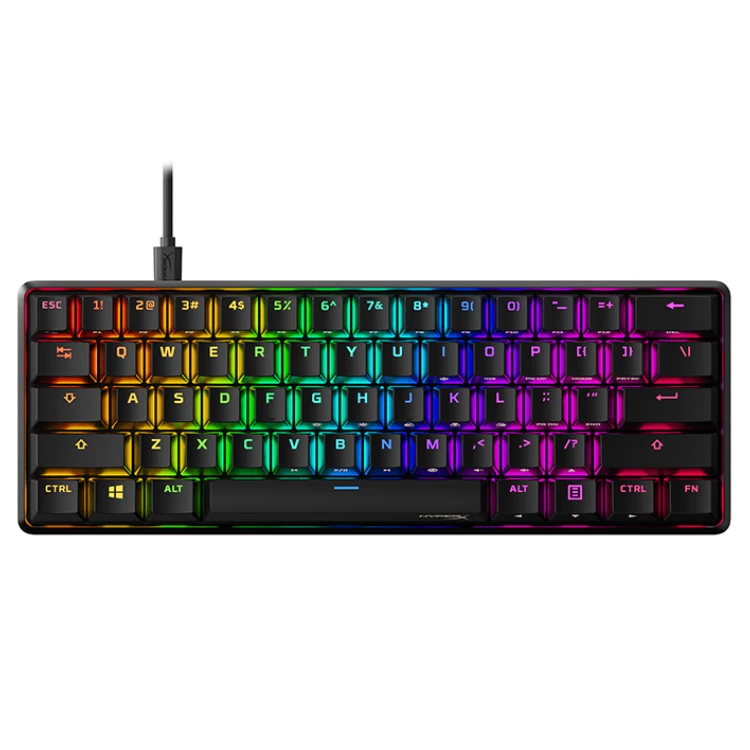 Hyper X Alloy Origins 60 Colorful RGB Backlit Wired Keyboard Gaming Mechanical Keyboard 61 Keys