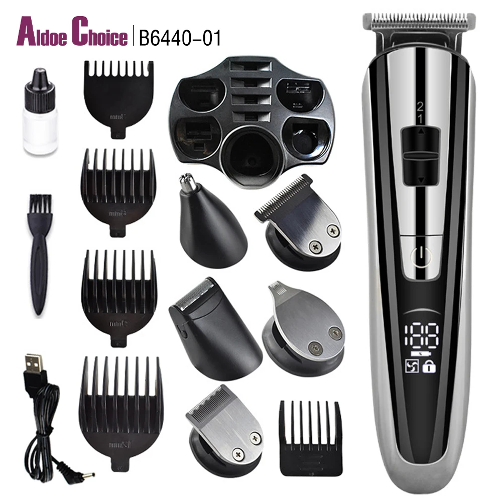 Men Grooming Kit Wireless Electric Hair Clippers Trimmer Rechargeable Hair Trimmer Usb Stainless Steel High Quality 5 in 1 3W 4V