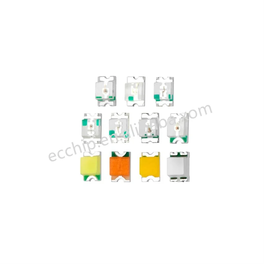 Светодиодная Диодная лампа серии SMD-0805 (2012) 3 В 20 мА белый красный зеленый синий желтый оранжевый RGB Bu