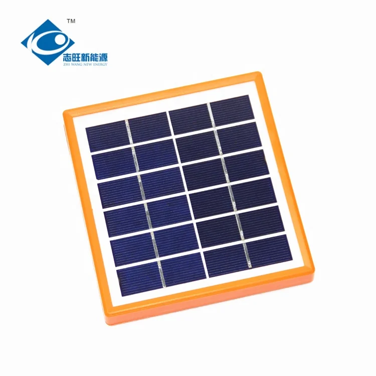 
ZW-2W-6V high efficiency mono solar panel 2W 6V Glass Laminated Solar Panel for solar phone charger 