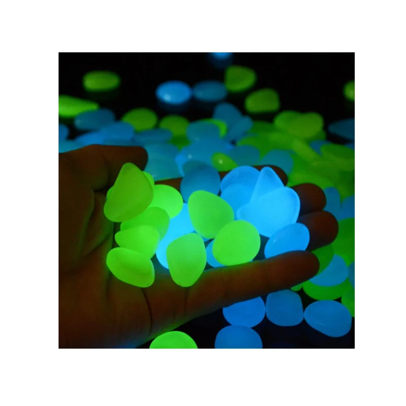 photoluminescent long after glow in the dark luminous luminescent garden pathway walkway paving cobblestone pebble rock stone