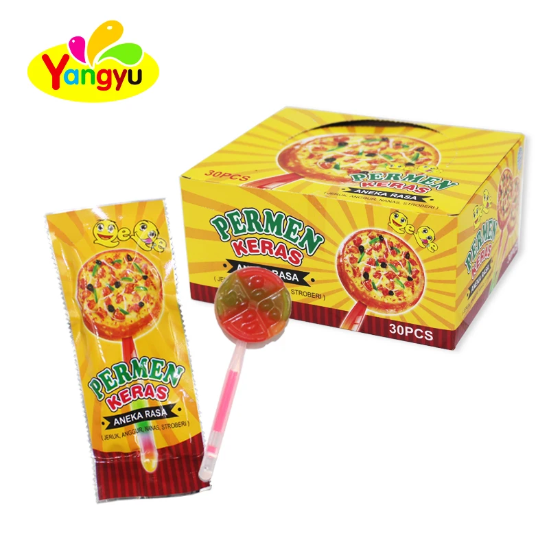 Pizza Lollipop Candy with Glowing Stick  Halal Sweets